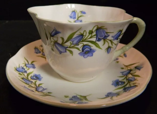 Vintage Royal York Bone China Bluebell Tea Cup & Saucer Excellent