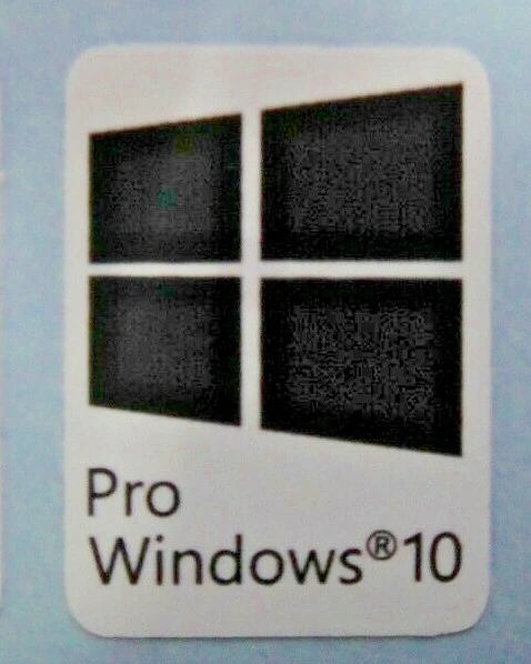 Computer Windows Sticker Gray Rectangular COMPATIBLE (WINDOWS 10 Pro) Sticker Logo for PC - Black $6.90 - PicClick