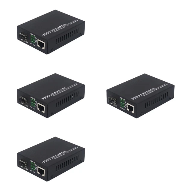4 CONVERTER GIGABIT Fiber Optic Modem Fiber Modem £66.08 - PicClick UK