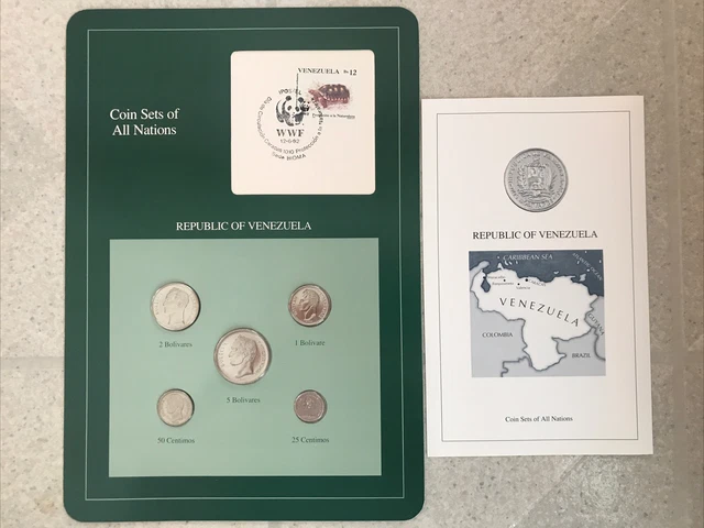 Coin sets of all nations Republic Of Venezuela 1992
