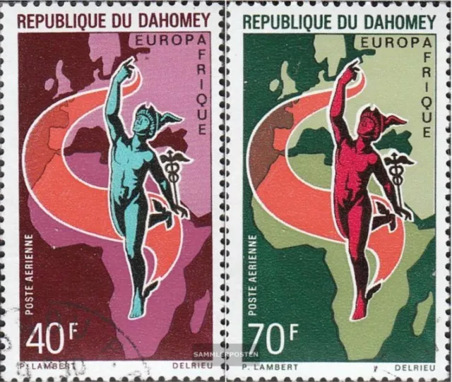 Dahomey 427-428 (complete issue) used 1970 Europafrique