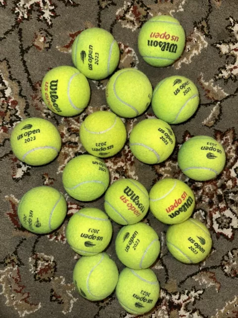 20 Used Tennis Balls Wilson US Open 2023 | MATCH USED | Unsigned