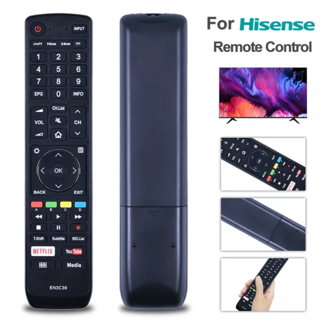 EN3C39 Remote Control For Hisense TV 50N7 50P7 55N7 55P7 65N7 65N8 65N9