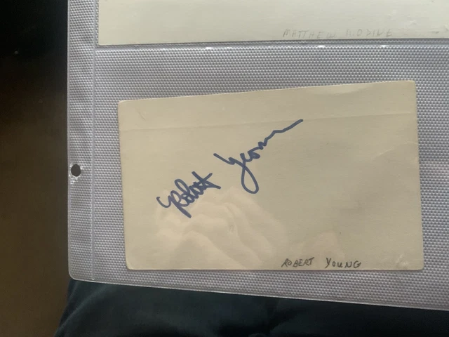 Golden Globe Award Winner Robert Young Autographed Card