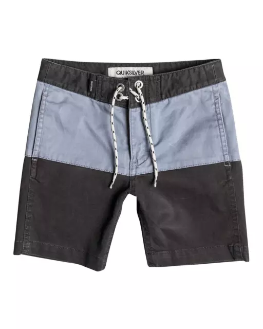 Quiksilver Boys 5 STREET TRUNK YOKE SHORT Kids Children Walkshorts - Charcoal