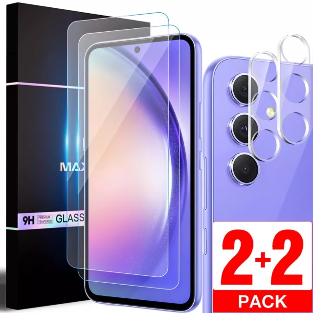 Fr Samsung Galaxy A54 A34 A13 A73 5G Tempered Glass Lens Camera Screen Protector