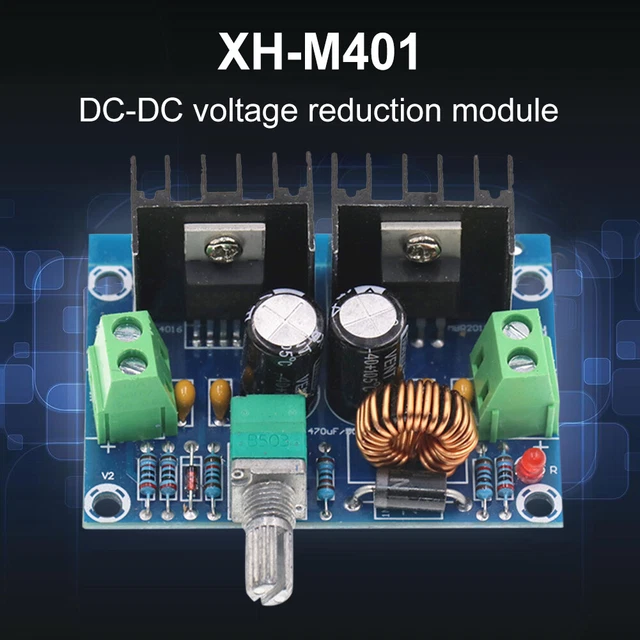 Convertisseur DC-DC Step Down AZDelivery - Module XL4016E1 4-40V Vers 1.25-36V - Jusqu'à 8A - Pour Arduino