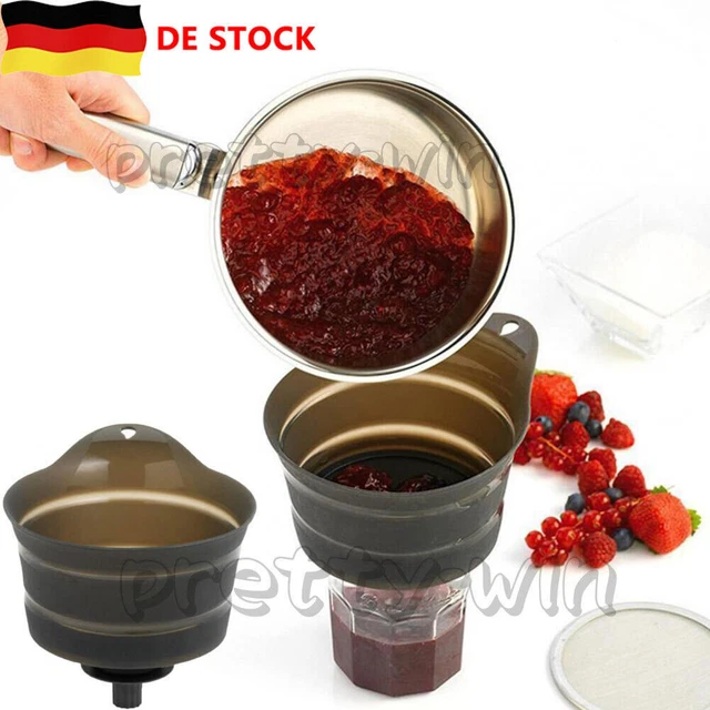 Rot Wein Filter Faltbare Marmelade Saft Bier Ausgießer Filter Mehrweg Silik V4V0