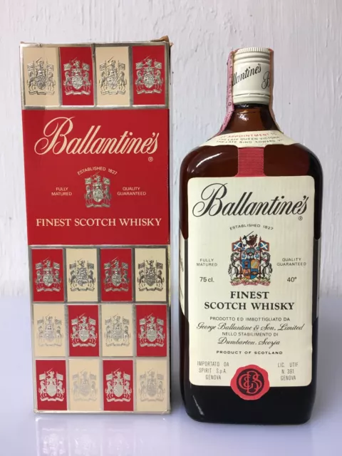 Ballantine's Finest Scotch Whisky Dumbarton 75cl 40% Vol Vintage