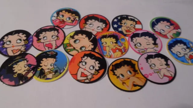 Pre Cut One Inch Bottle Cap Images BETTY BOOP  Free Shipping