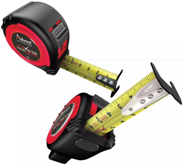 ADVENT UK 5m Metric Only Dual Vice Versa Double Sided Pocket Work Tape Measure