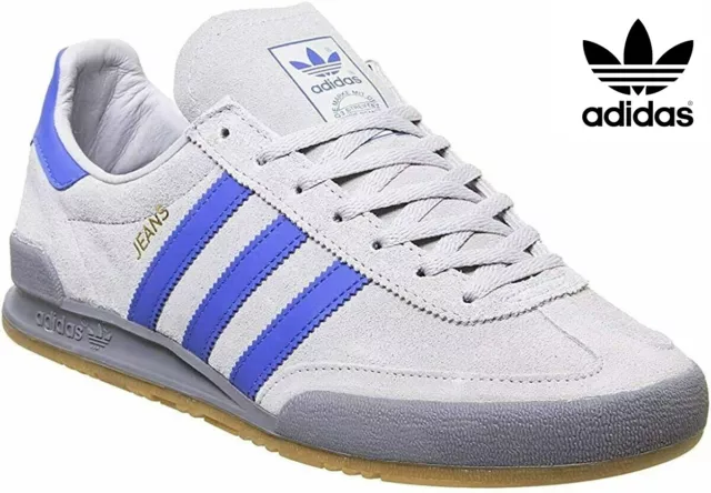 Adidas Originals Jeans ( Men Sizes UK:7 - 11 ) Grey/Blue Brand New in Box