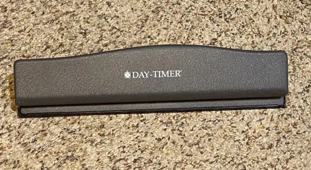 Gray Day Timer 6 Hole Compact Size Hole Punch for Planners/Binders