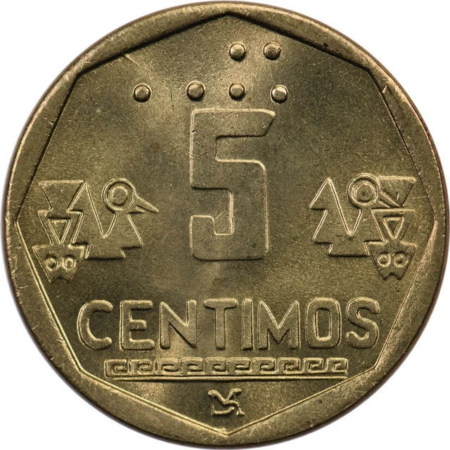 Peru - 5 Centimos - 1998 - Unc