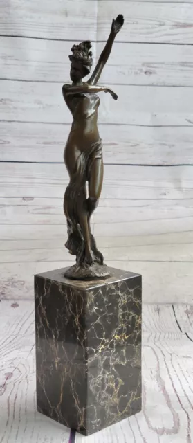 Art Deco Nouveau Figural Bronze Nude Milo Lady Flapper Girl Gift