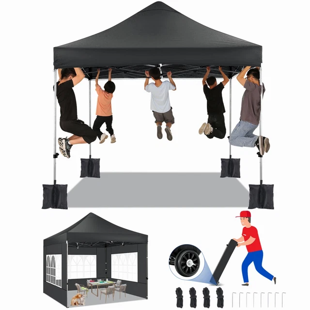 3x3m Pavillon Faltpavillon Wasserdicht Gartenzelt Partyzelt Popup Festzelt Zelt