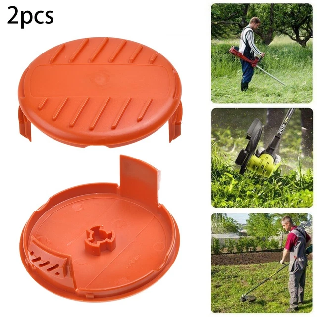 Ersatz Abdeckung + 2 Spulenschnüre Für Black & Decker Rasentrimmer | 10 M X 1,5 Mm | Vielseitig Kompatibel
