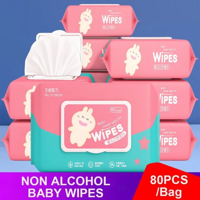 Unscented Non Alcohol Baby Wipes Fragrance Free Tissue Basah Baby Wet Tissue