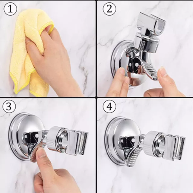 Shower Rail Holder Handset Holder Bathroom Bracket Suction Cup Holder Classic ☀