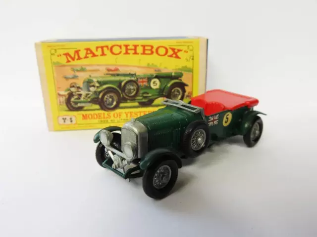 Lesney Matchbox 1962 Neuwertig Verpackt Modelle Von Vorgestern 1929 4.5L Bentley 2