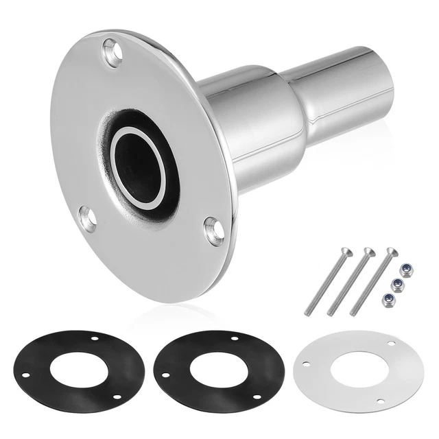 Droit À traver Coque Échappement Peau Raccord pour 24mm 0,94 Pouce Tube Tuyau