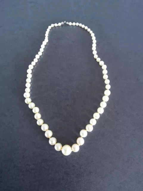 Collier Vintage De Perles Blanches