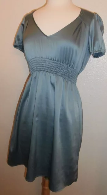 BCBGeneration BCBG Size Small Shiny Aqua womens dresses designer brand name