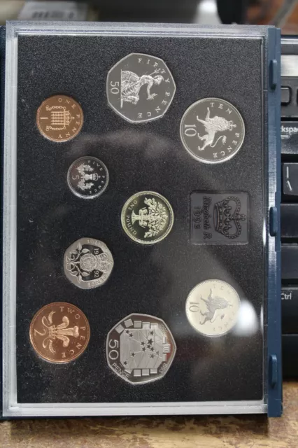 Royal Mint 1992 United Kingdom Proof Coin Collection Set of 9 Coins