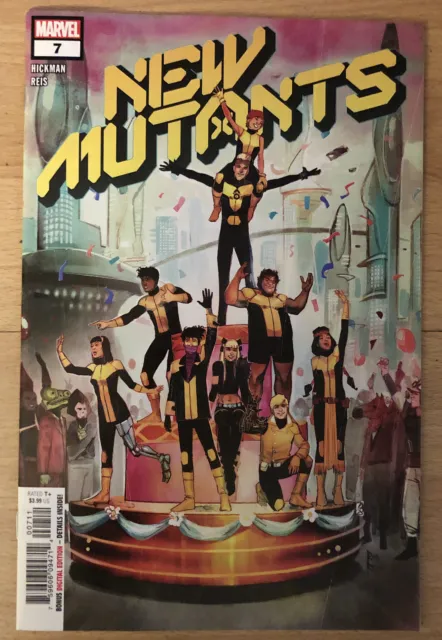 2020 New Mutants Comic Book #7 Hickman Story, Reis Art; Mid-Grade Creased