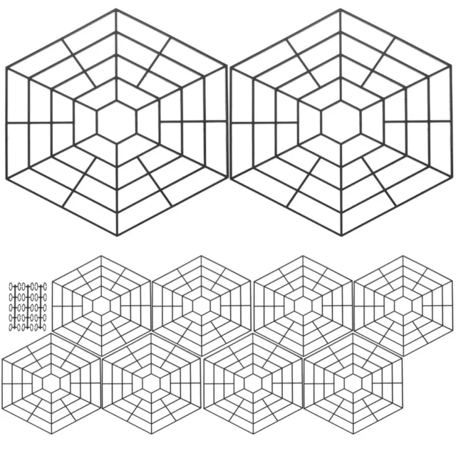 10 PCS Teichabdeckung Schild Aus Fischnetz Beckenfischschutz