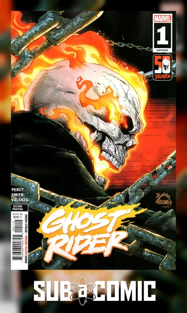 GHOST RIDER #1 STEGMAN VARIANT (MARVEL 2022 2nd Print) COMIC