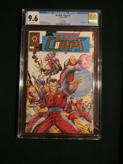 H.A.R.D. Corps 1 CGC universal grade 9.6 NM+ Gold foil gatefold cover by Jim Lee