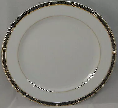 Set of 4 Bernardaud Antinea Anthracite Salad Plates