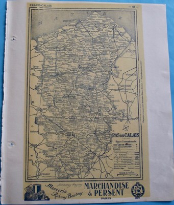 Atlas Atlas Del Bottin 1946 Cartolina Antica Geografia Francia Dep .moselle & Morbihan 