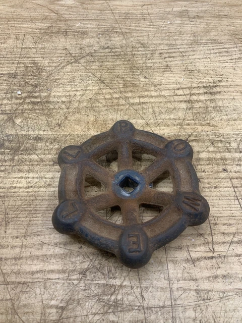 Vintage Cast Iron Water Faucet Pipe Shut Off Valve Industrial STEAMPUNK