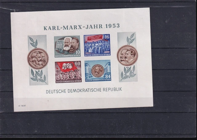 1209 / Ddr Karl Marx Block ** Mnh 1953
