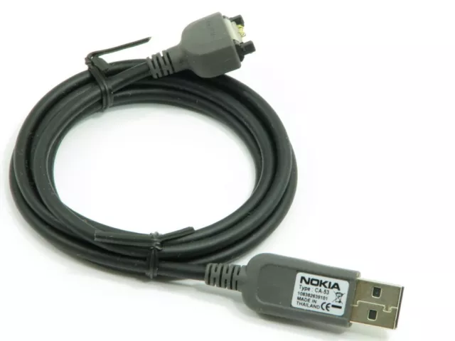 Genuine Nokia CA-53 USB Data Sync Cable for Nokia Phones with Pop-Port Connector