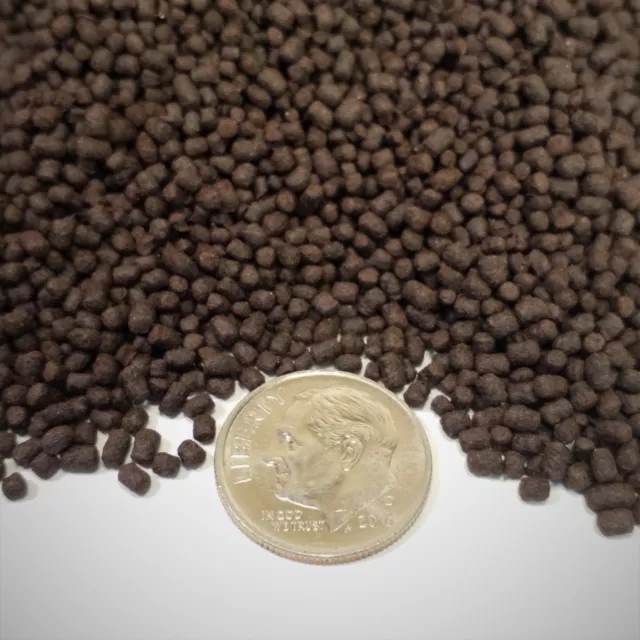 Floating/Sinking Blackworm Pellets w/Color Enhancers & Vitamins.  Apx 1.5-2mm