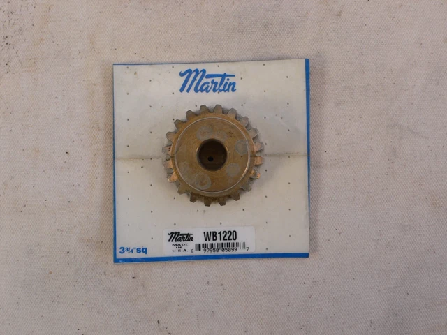 Martin WB1220 Brass Gear 1/2" Bore REBORABLE Free Ship USA Only