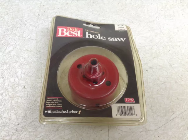 Do It Best 336684 Bi Metal Hole Saw 3-1/8" 79 MM New (TB)