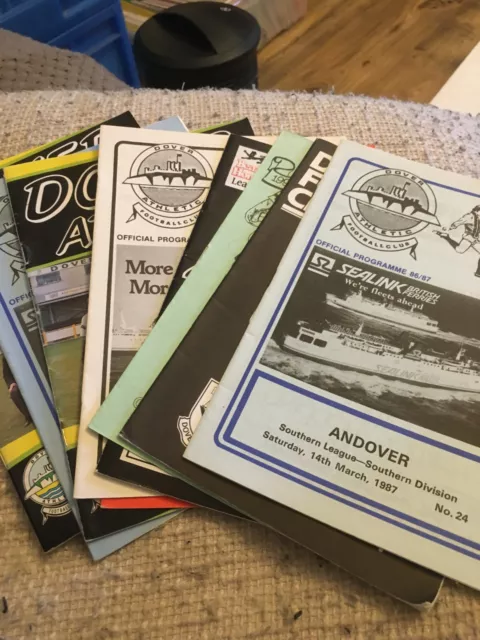 Dover Athletic 1980-1992 Home Programmes (Your Choice)