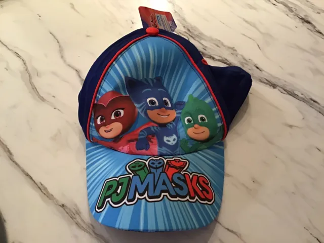 New Toddler Boys PJ Masks Baseball Style Hat NWT