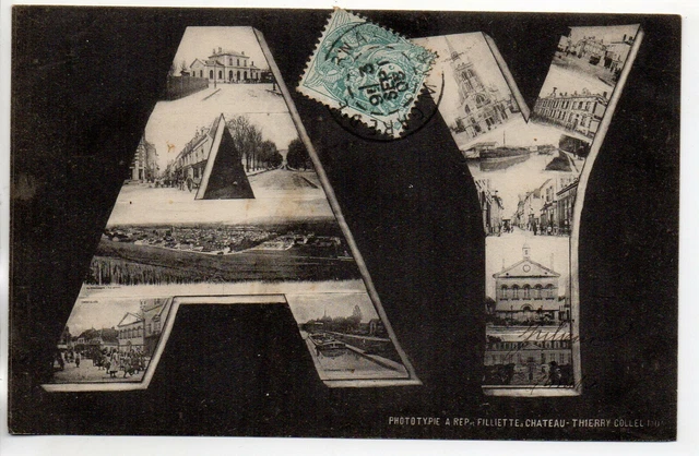 AY - Marne - CPA 51 - carte souvenir multi - vues