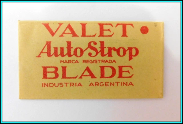 Lot x 12 GILLETTE Single Edge VALET Autostrop Safety Razor Blades ARGENTINA Made