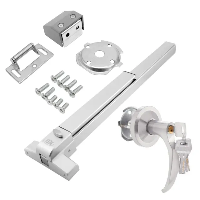 70cm Door Push Bar Exit Panic Device Lock Emergency Hardware Latches Commercial