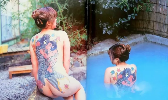 Libro japonés de colección de fotos de tatuaje dama Irezumi escultura arte moda limitado