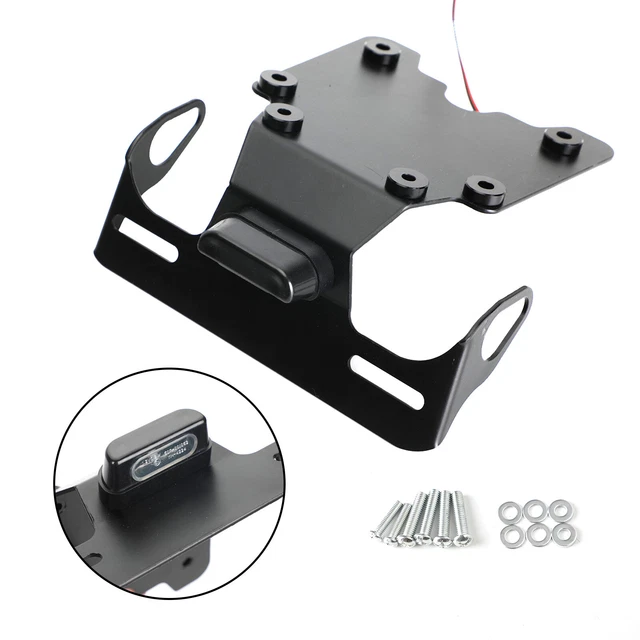 Kennzeichenhalter Tenere 700 - Aluminium Heckhalterung Schwarz