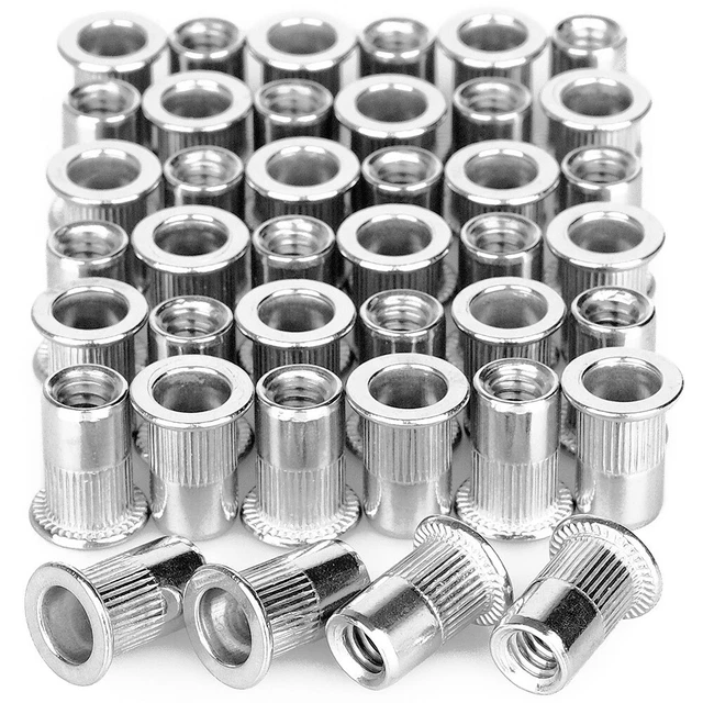 Set dadi rivetto in acciaio inox 1/4 20 di alta qualità 40 pz chiusure a testa
