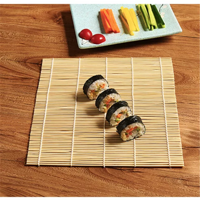 Sushi Matte Bambus Maker Kit Reis Rolle Mold Küche DIY Form Roller Reis PaddY^^i