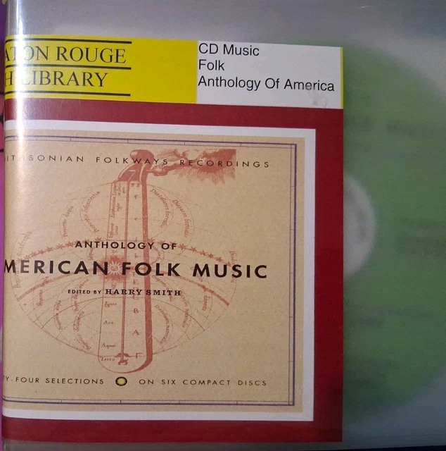 ANTHOLOGY OF AMERICAN Folk Music 6 Cd Set 1997 Smithsonian